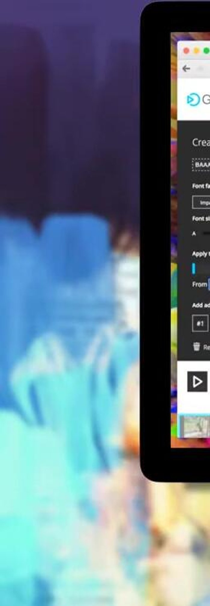 Aggiungi testo (con opzioni di posizionamento, stile e colore del background).