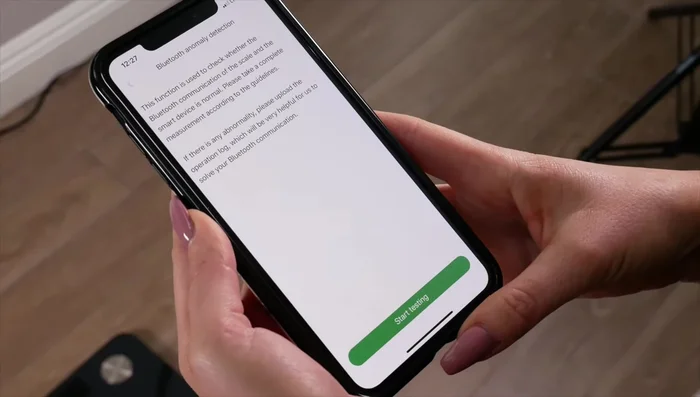 Seleziona la bilancia per connetterti.