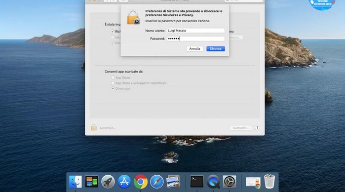 Ora è possibile installare applicazioni da qualsiasi fonte.