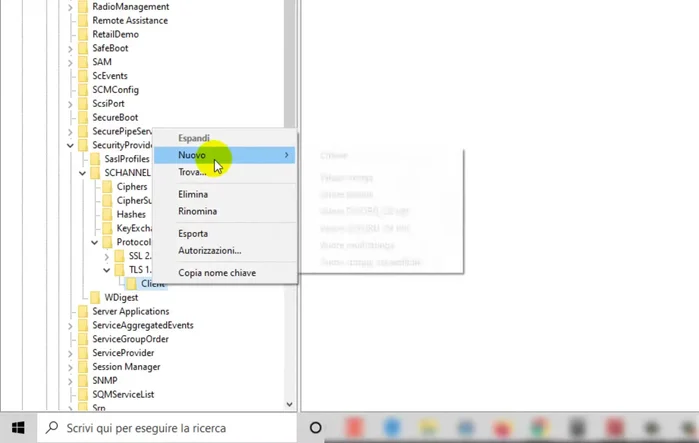 Impostare il valore di `Enabled` a `1`, con base esadecimale.