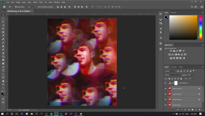 Unire tutti i livelli duplicati (Ctrl+E).