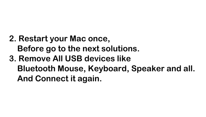 Riavvia il Mac dopo aver scollegato tutti gli accessori Bluetooth e ricollegali.