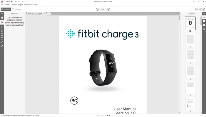 Aprire il file PDF con Icecream PDF Editor.