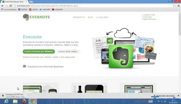 Installare l'applicazione desktop.
