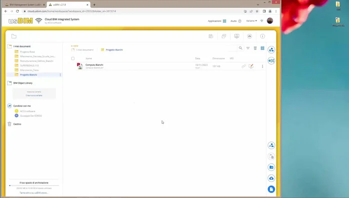 Selezionare i file da caricare dal computer.