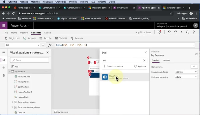 Aggiungere la connessione a Outlook.