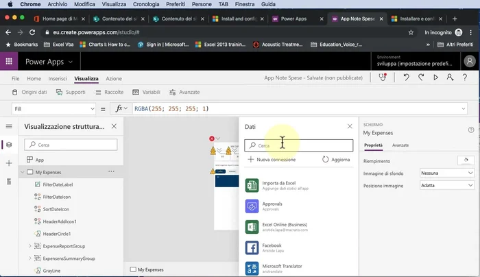 Aggiungere la connessione a Outlook.