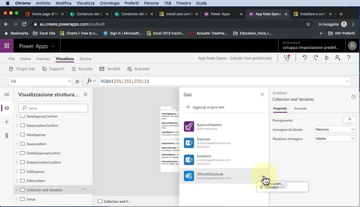 Aggiornare nuovamente le connessioni se necessario.