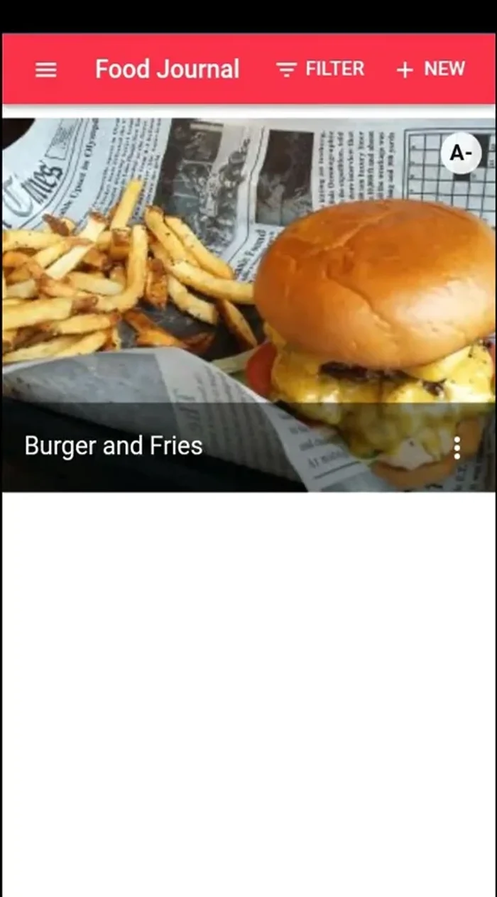 Utilizza il diario alimentare per tenere traccia dei tuoi pasti fuori programma, caricando foto e descrizioni.