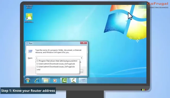Determina l'indirizzo IP del tuo gateway predefinito.