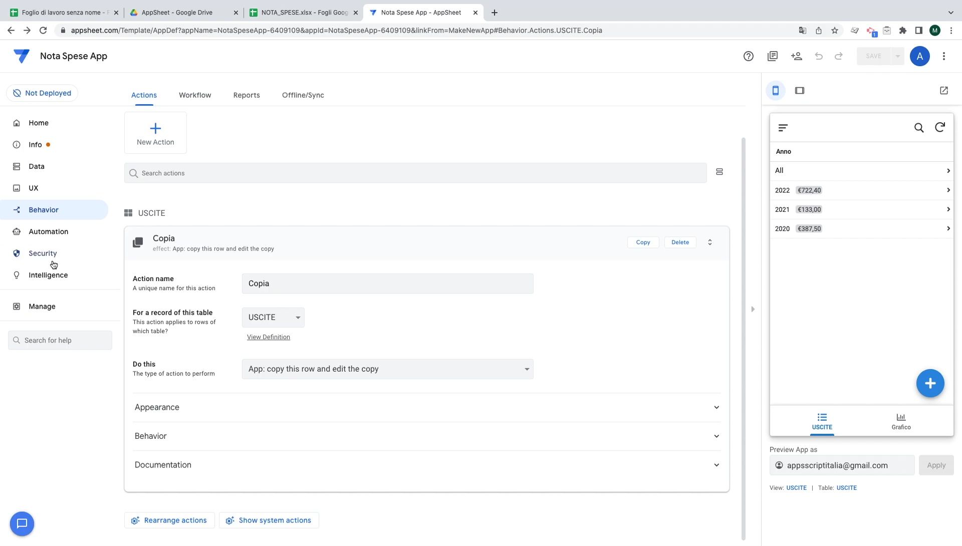 Crea App Android e iOS in 5 Minuti con AppSheet: Guida Completa