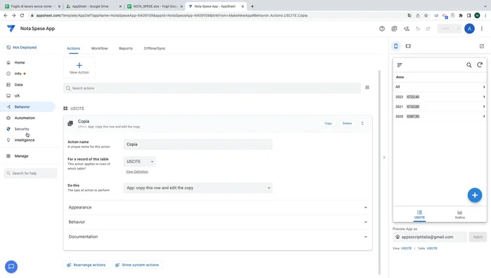 Condividi l'app con altri utenti e installala sul tuo dispositivo Android o iOS.