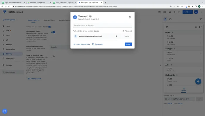 Definisci i ruoli degli utenti e le autorizzazioni (es. solo lettura, modifica).