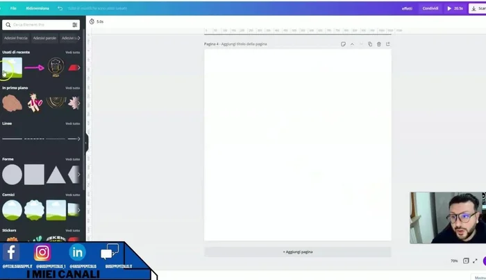 Scegliere uno sfondo con effetto neon.