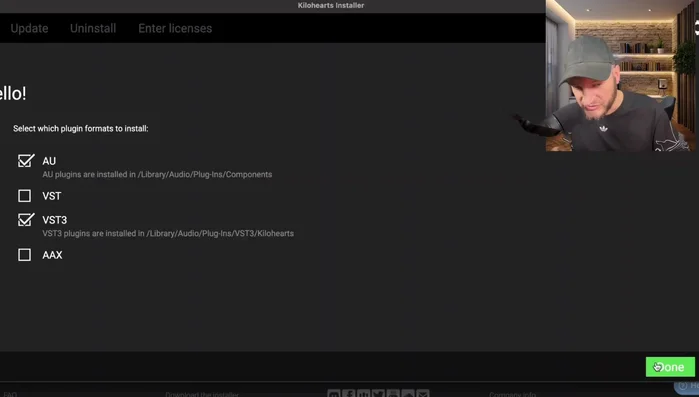 Installare il plugin VST3 o VST (AU per Mac).