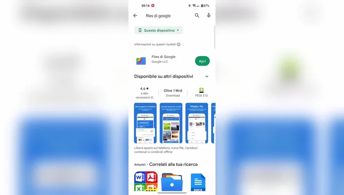 Tocca 'Pulisci' per eliminare i file temporanei.