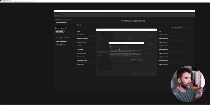 Cliccare su "Elimina" e riprovare l'export.