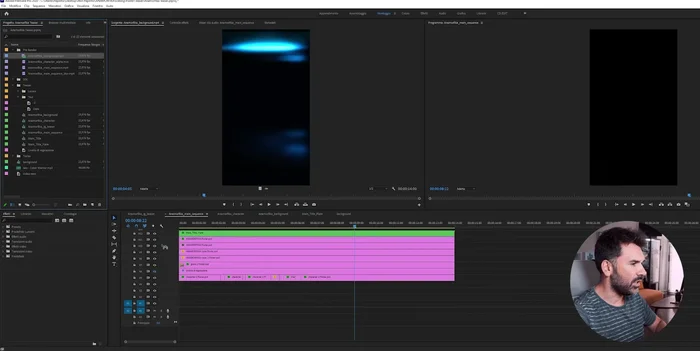 Sostituire le sequenze nidificate nella timeline principale con i file esportati.