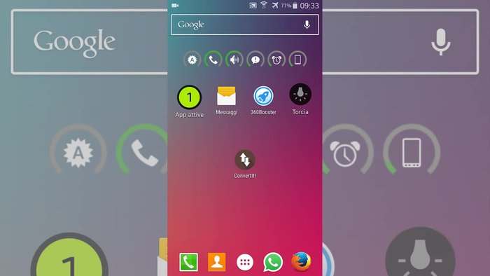 Selezionare l'unità di misura di output.