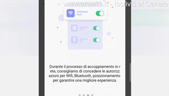 Attivare la geolocalizzazione e il Bluetooth sul telefono per facilitare la connessione.