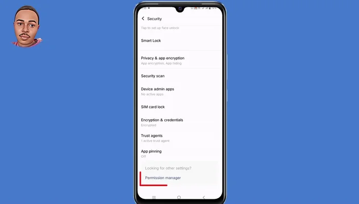Tocca 'Gestione autorizzazioni'.