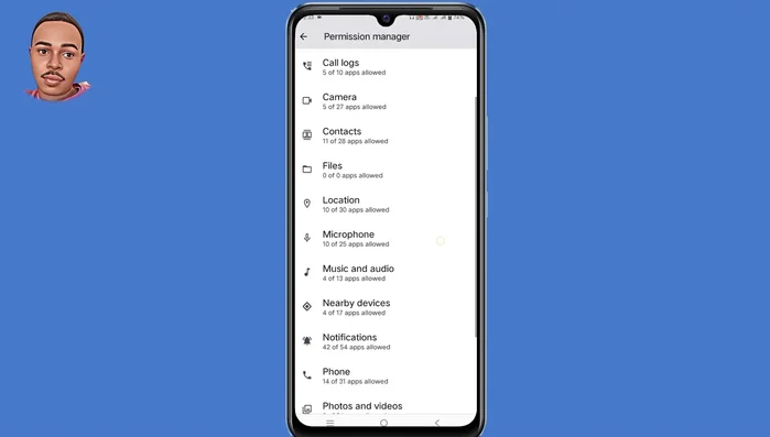 Tocca l'applicazione problematica e concedi le autorizzazioni.