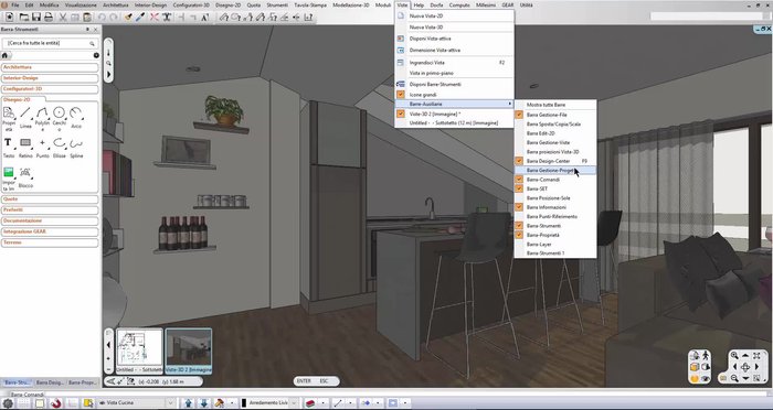 Impostare lo sfondo (si possono usare anche le mappe HDRI).