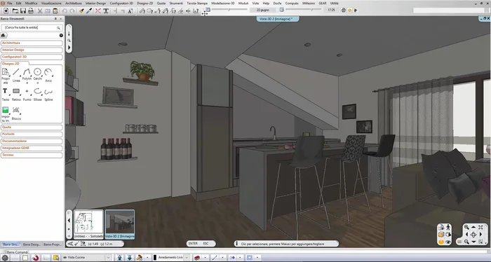 Impostare lo sfondo (si possono usare anche le mappe HDRI).