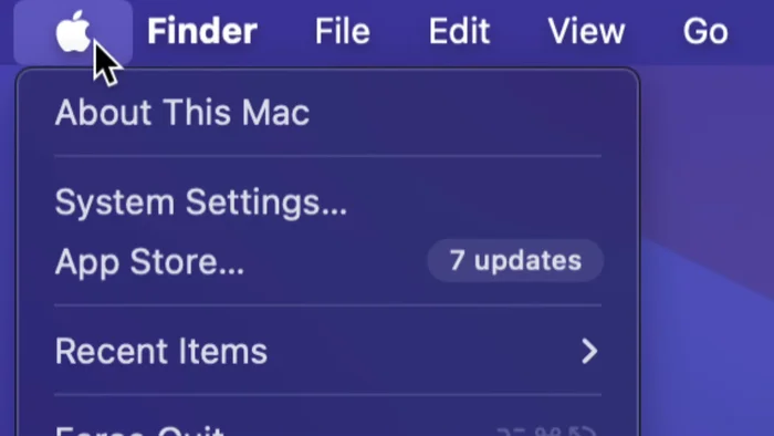 Clicca sul logo dell'App Store.