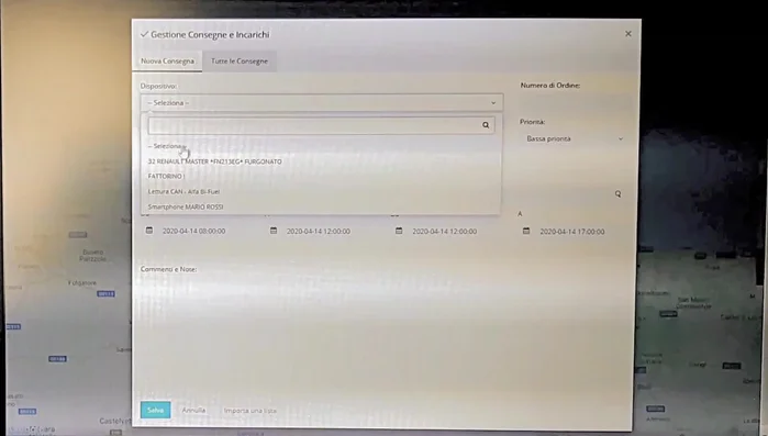 Salva l'incarico. Il fattorino riceverà la notifica e potrà visualizzare l'incarico sulla sua app.
