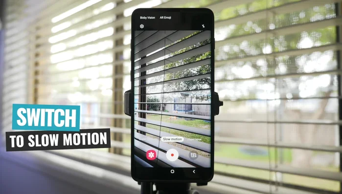 Selezionare la modalità slow motion.