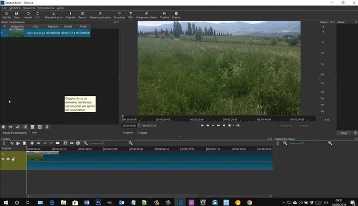 Aggiungere una nuova traccia video sopra quella del video principale.