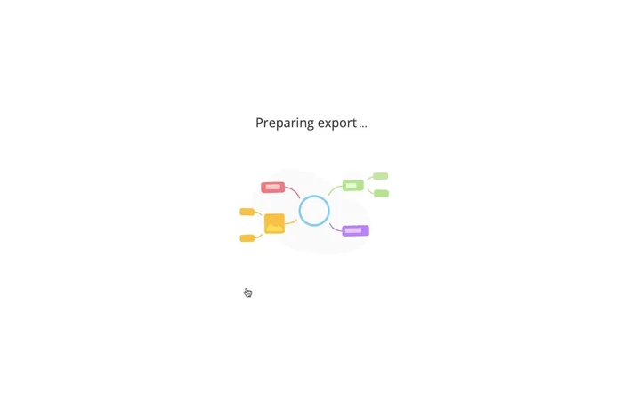 Attendere il completamento dell'esportazione.