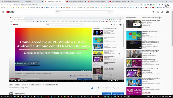 Utilizza i pulsanti di controllo (play/pause, avanti/indietro) per gestire ogni streaming direttamente da questa finestra.