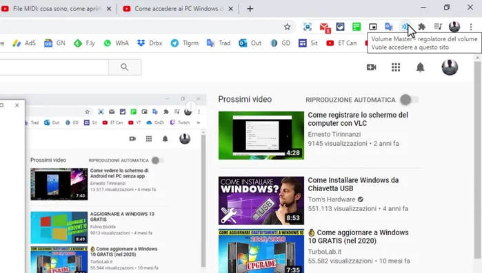 Con Volume Master, puoi regolare il volume di ogni scheda individualmente, anche con incrementi significativi (fino a 600%).