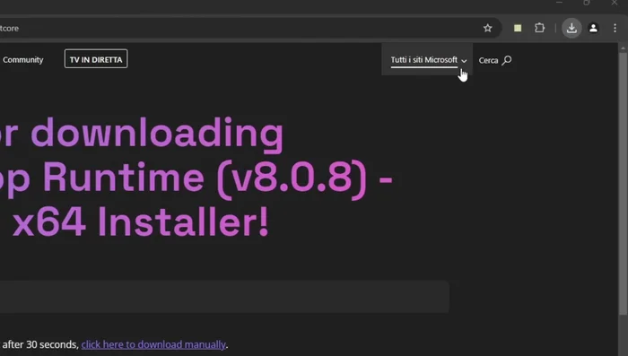 Fare doppio click sul file .NET appena scaricato e cliccare "Installa".