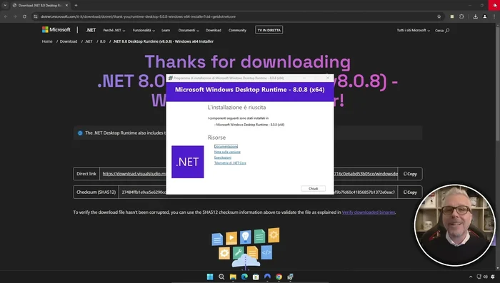 Chiudere la finestra del browser.