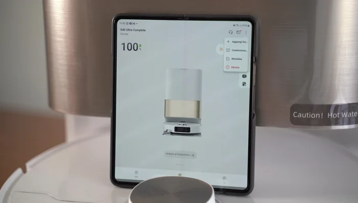 Consulta la cronologia delle pulizie per visualizzare le mappe generate e l'efficacia della pulizia.