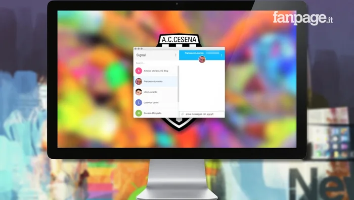 Iniziare una chat con un contatto che ha già installato Signal.
