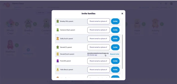I genitori cliccano sul link nell'email e creano un account.
