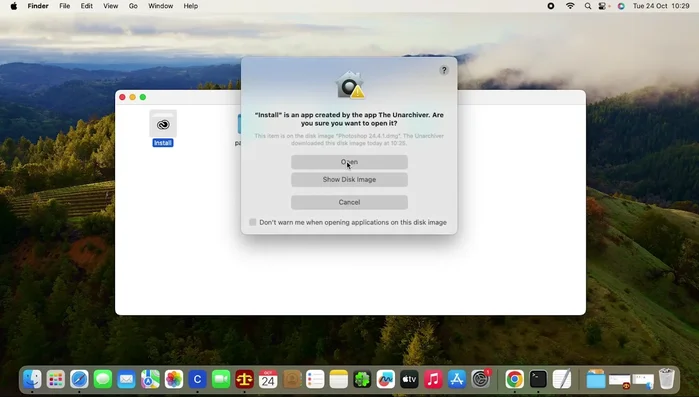 Fai clic di nuovo su "Apri"