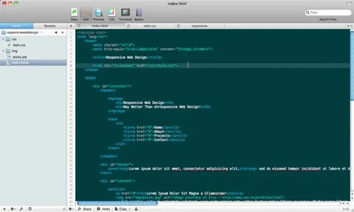 Opzione per linkare fogli di stile separati per le media query: `<link rel="stylesheet" media="(max-width: 480px)" href="mobile.css">`