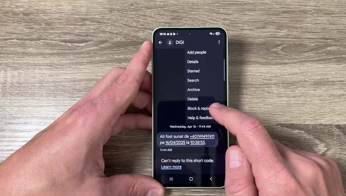 Conferma il blocco toccando "Sì".