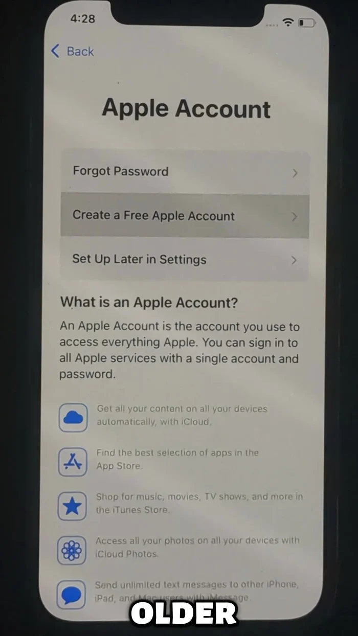 Crea un nuovo ID Apple, scegliendo nome, data di nascita e un numero di telefono casuale degli USA o del Canada (esempio: 64625552xxx per gli USA o 6472552xxx per il Canada). Puoi scegliere di verificare il numero più tardi.