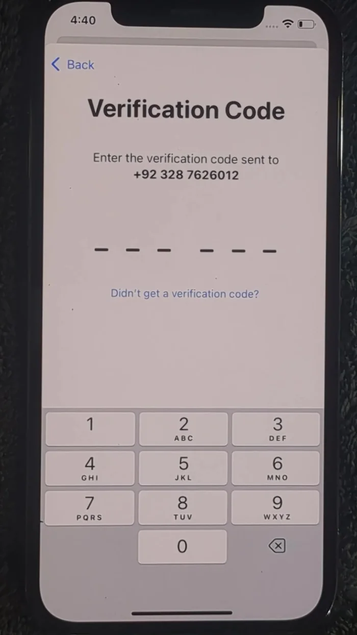 Inserisci l'OTP ricevuto per verificare il tuo numero.