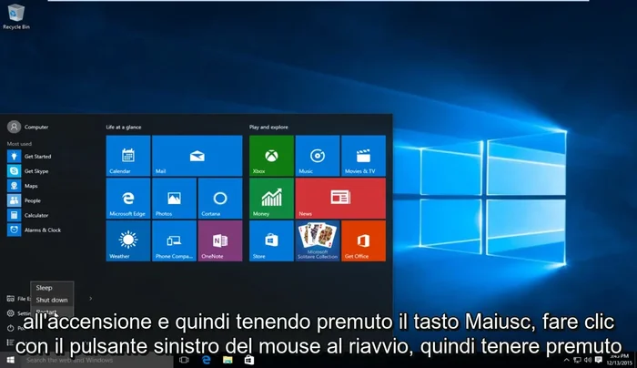 Clicca su "Riavvia" e premi F5 per avviare la modalità provvisoria con rete.