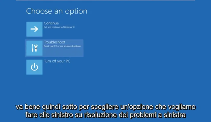 Clicca su "Riavvia" e premi F5 per avviare la modalità provvisoria con rete.
