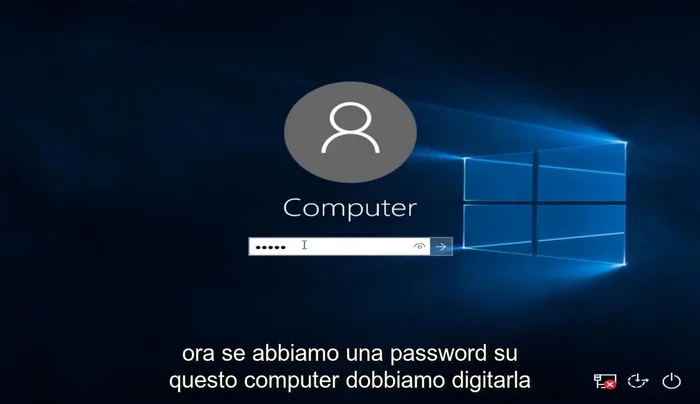 Inserisci la password se richiesto.