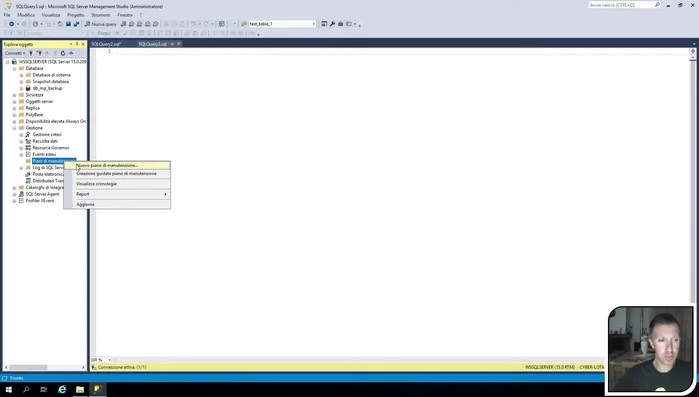 Creare un nuovo piano di manutenzione.