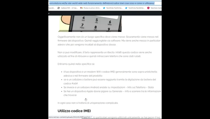 Andare su Impostazioni > Info sul telefono > Stato.